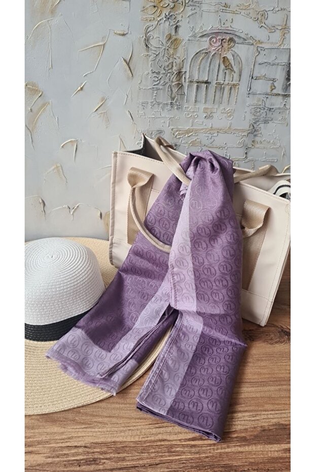 Hint Ipek Monogram Şal - 2