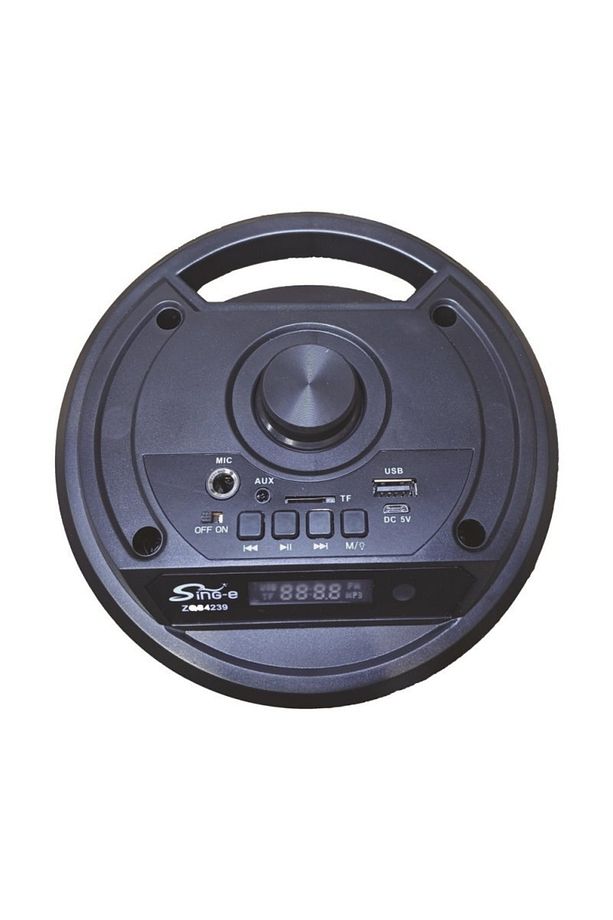 Mikrofonlu Bluetooth Hoparlör Led Işıklı Sd Kart Fm Usb Ve Mikrofon Girişli Speaker - 7