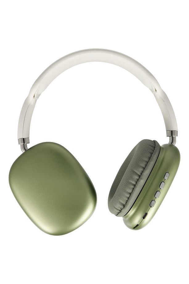 Max Kablosuz Bluetooth 5.0 Edr Kulak Üstü Kulaklık Yeşil - 1