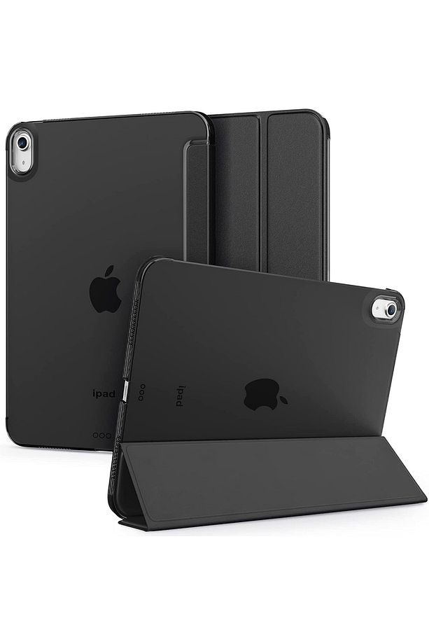 Ipad 10.nesil 10.9 2022 Uyumlu Kılıf Pu Deri Uyku Mod Kapaklı Smart Standlı - 1