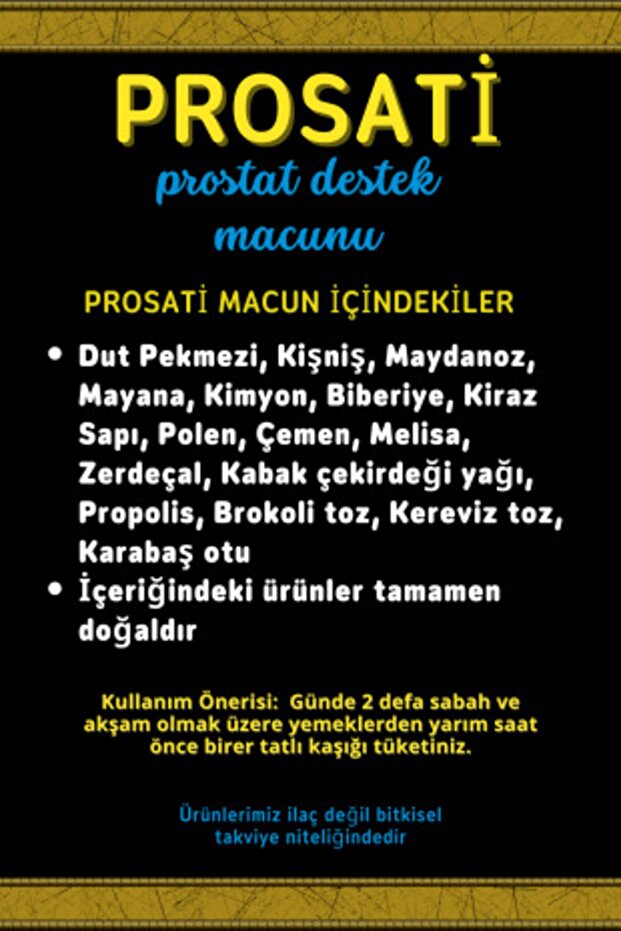 PROSATİ-,İdrar Yolu Sorunları,İltihap,Kum,Taş,Yanma Bitkisel Destek Macunu 350 gr - 3