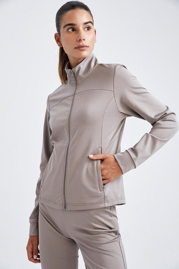 Fit Standart Fit Skuba Dalgıç Kumaş Hırka Z1259az22au - 6