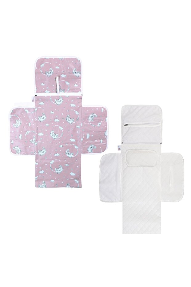 Bag Size Changing Care Set Liquid Proof Stain Resistant Aydede Patterned Pink