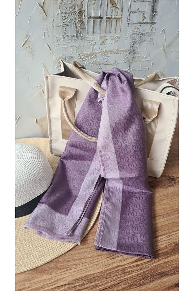 Hint Ipek Monogram Şal - 1