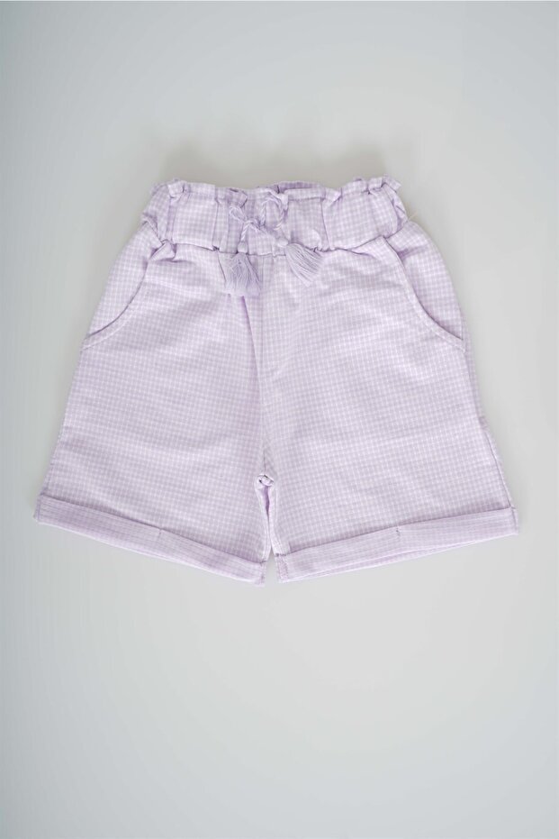 Girl's Pitikare Model Pocket Cotton Shorts