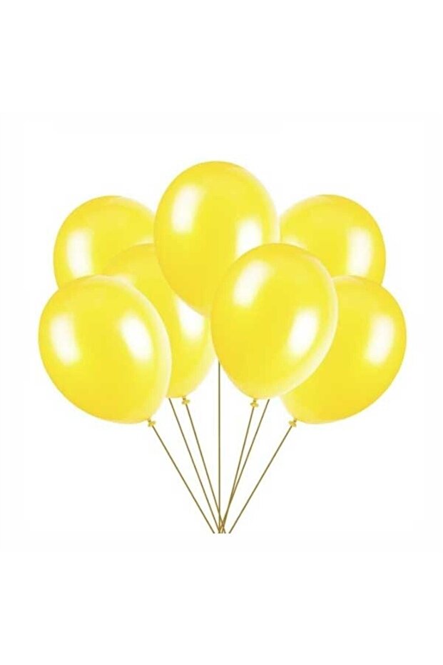 Yellow Metallic Balloon 100 Pieces