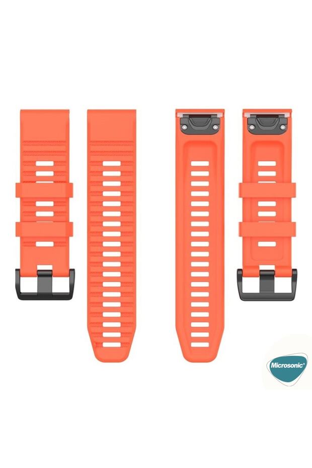 Garmin Fenix 5X Plus Kordon Quick Fit Strap Band Yavruağzı (Fenix 5X Plus ile Uyumlu) - 3
