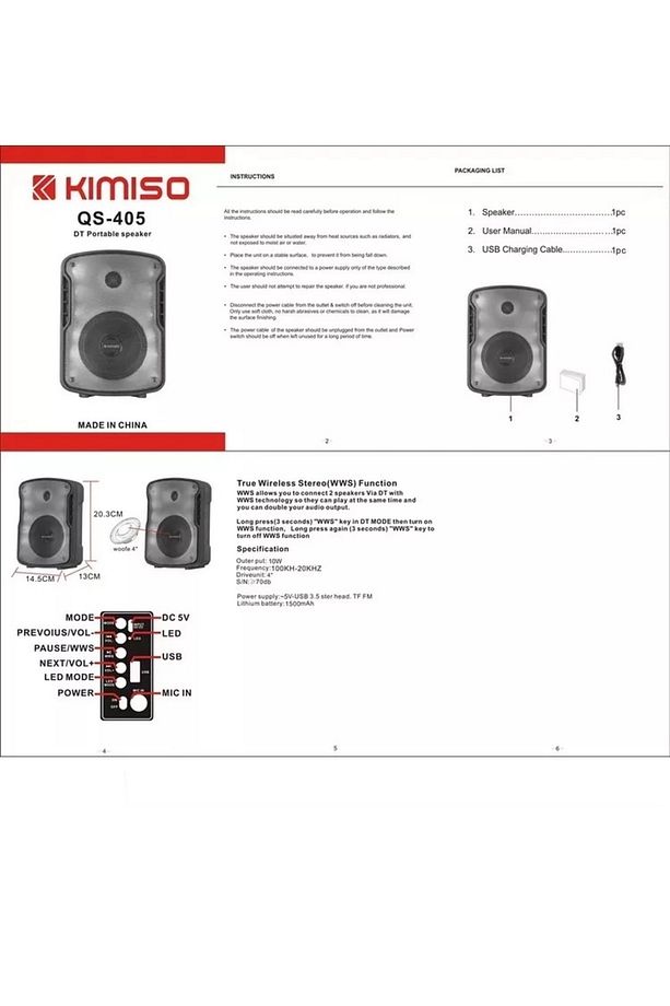 Bluetooth Hoparlör Led Işıklı Sd Kart Usb Fm Radyo - 4