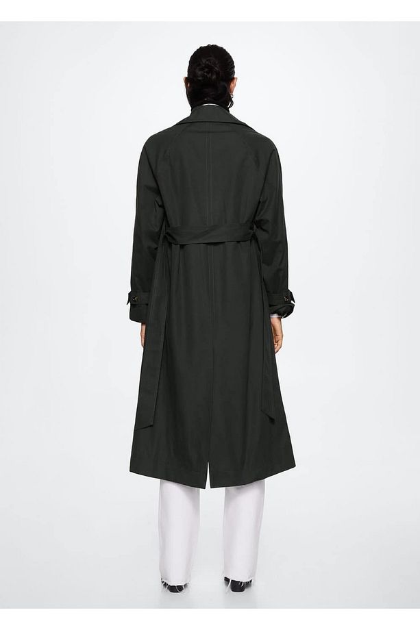 Oversize Pamuklu Trençkot - 4