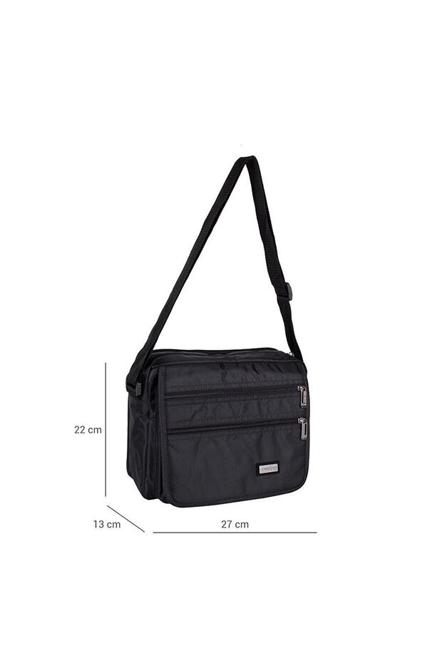 2246 Multi-Compartment Fixed Strap Shoulder Bag
