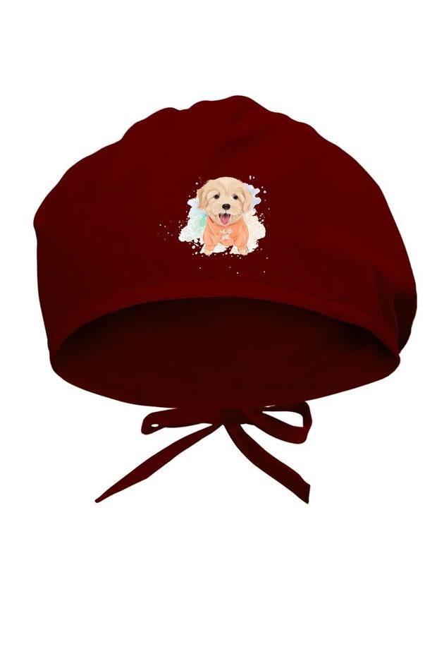 Cute Dog Design Surgical Bonnet
