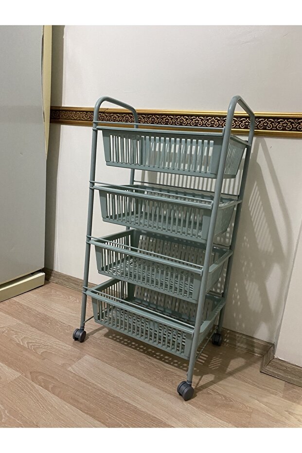 4 Katlı Sebzelik Yeşil - 2