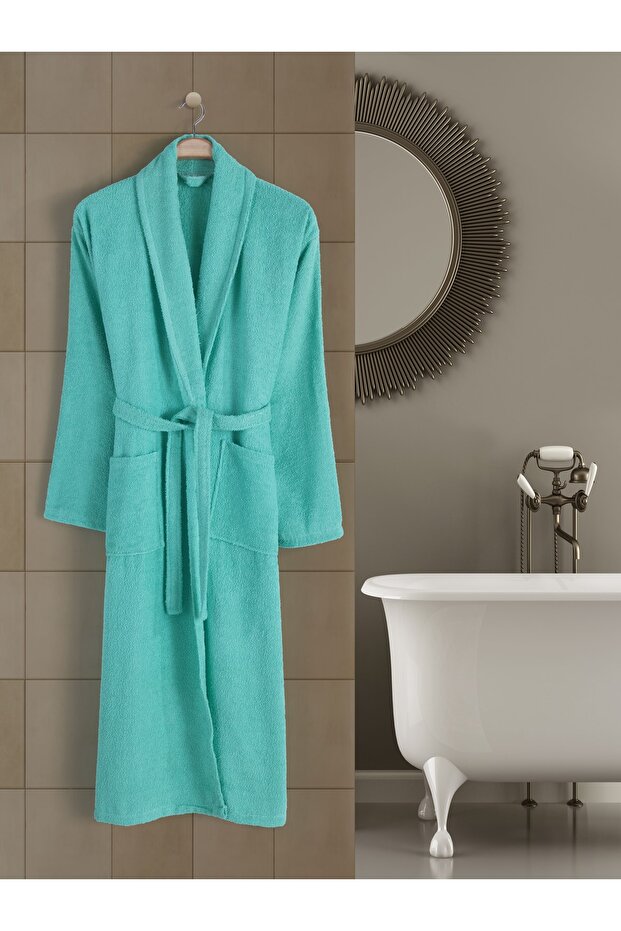 Adult Women's Bathrobe Curly Shawl Collar