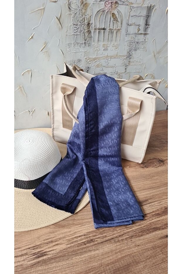 Hint Ipek Monogram Şal - 2