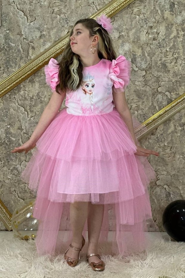 Elsa Katkat Style Party Dress Pink Aby735