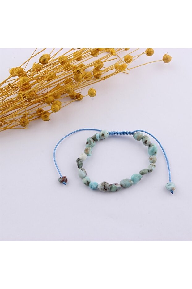 Certified Larimar Natural Stone Bracelet B696