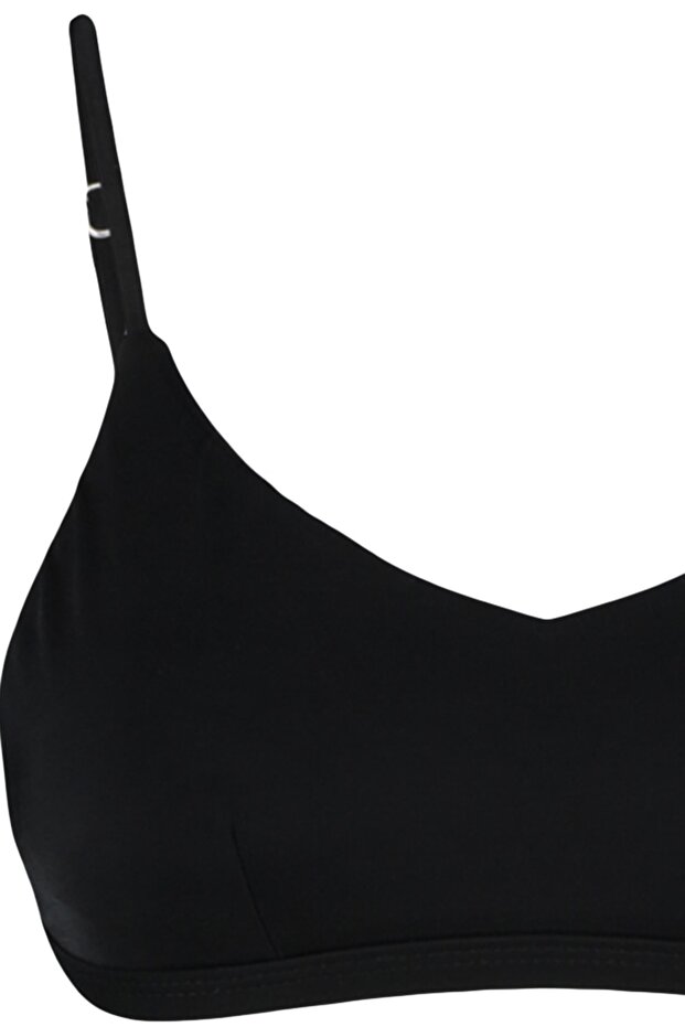 Siyah Bralette Kaplı Bikini Üstü TBESS21BU0104 - 7