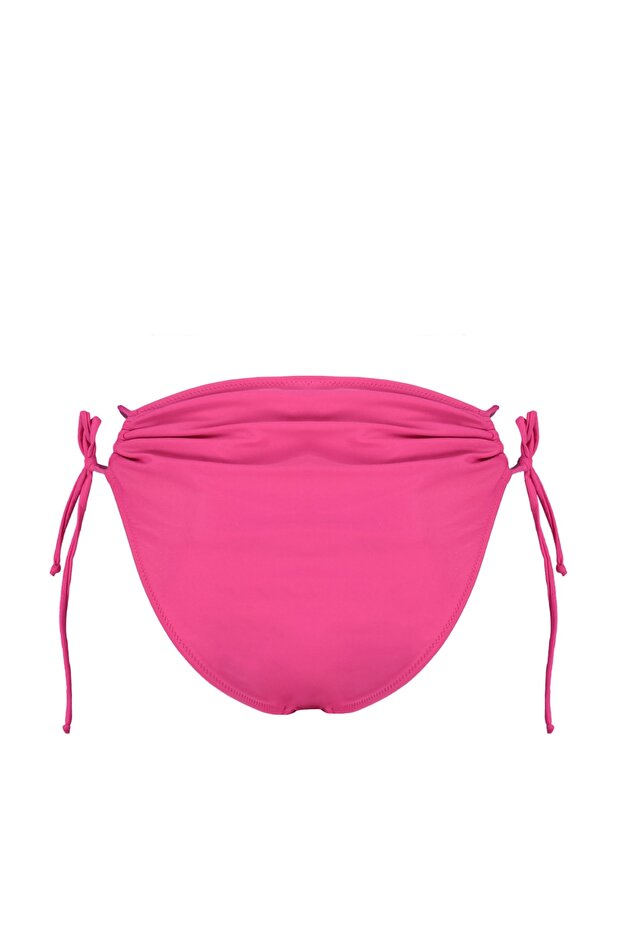 Fuşya Cut Out Detaylı Regular Yüksek Bel Bikini Altı TBESS23BA00018 - 8