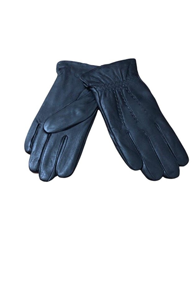 Stitching Detail Genuine Leather Luxury Men's Gloves