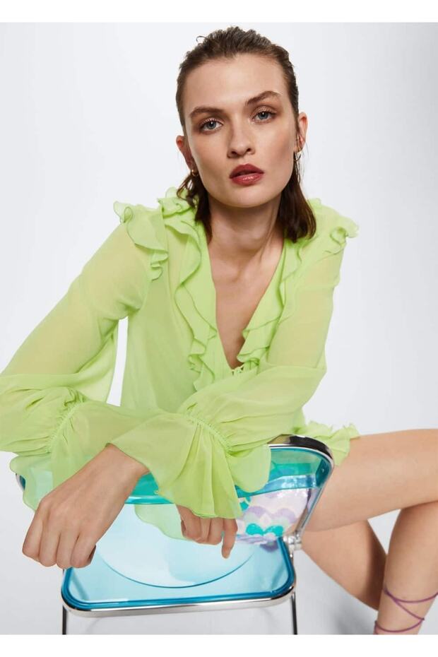 Yarı Transparan Gömlek - 5