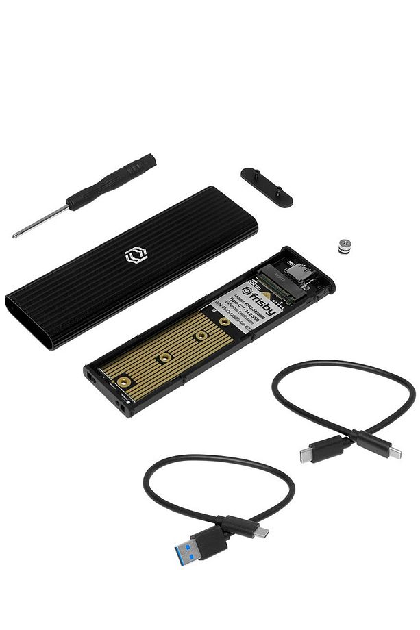 Fhc-m2305 Type-c™ Usb 3.1 - M.2 Pcıe Nvme Ssd Alüminyum Disk Kutusu - 3