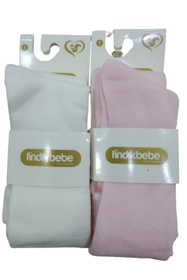 Newborn Seasonal Baby Pantyhose Cream-pink Set of 2