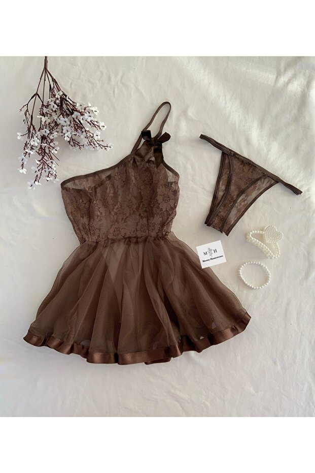Cream Brule Nightgown Underwear Set