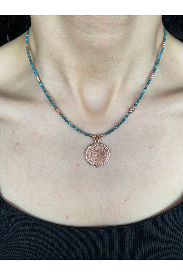 Narlı Dualı Apatit Kolye - 1