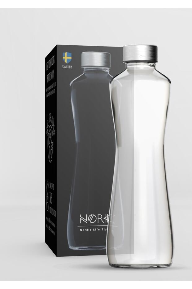 Large Size 750 Ml Glass Motivational Water Bottle - Water Bottle
