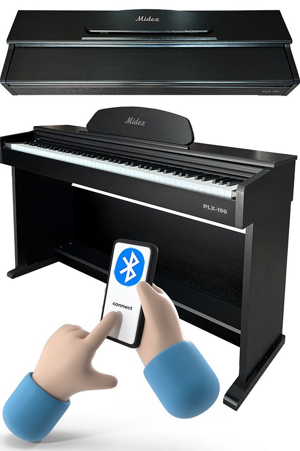 Plx-190bk Siyah Dijital Piyano 88 Tuşlu Hammer Action Ve Tuş Hassasiyeti - 3