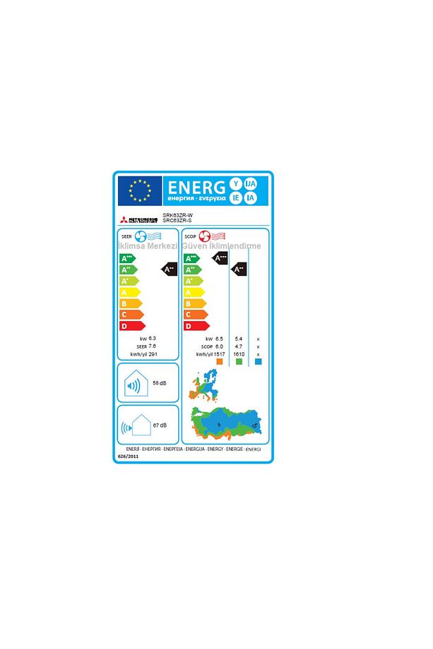 Heavy Inverter Klima 21000 Btu/h A++ Enerji Sınıfı Srk63zr-w(s) - 4