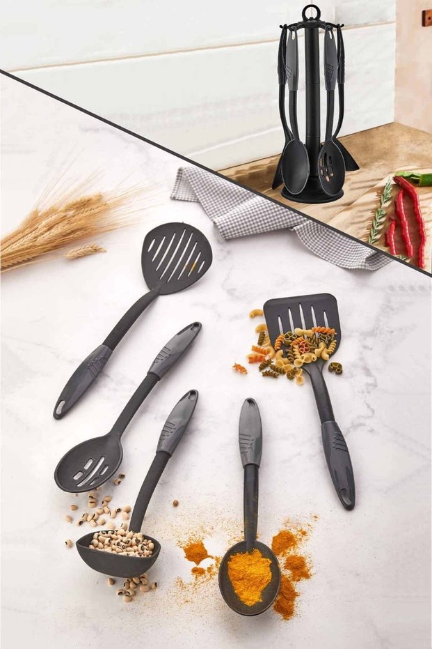 Tepal 6 Piece Nonstick Serving Set with Stand