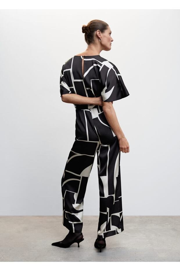 Desenli Saten Tulum - 4