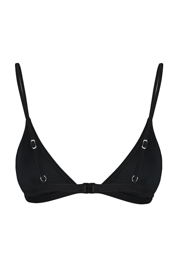 Siyah Üçgen Kaplı Basic Bikini Üstü TBESS20BU0268 - 8