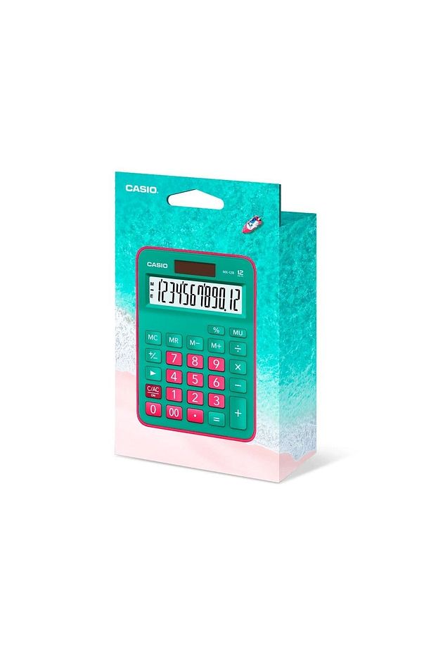 Mx-12b-gnrd Yeşil + Pembe 12 Hane Masa Üstü Hesap Makinesi - 3