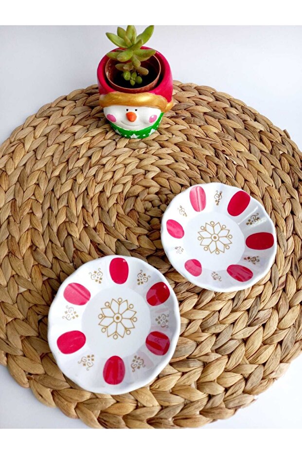 Tea Plate 12-Piece Melamine Tea Saucer, Coffee Shop Tea Coasters