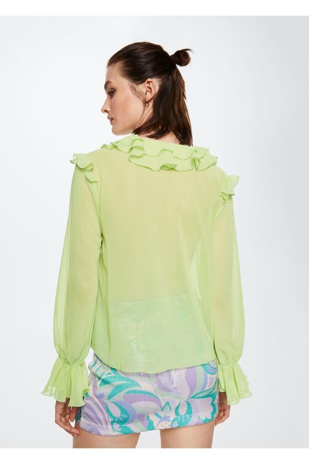 Yarı Transparan Gömlek - 4