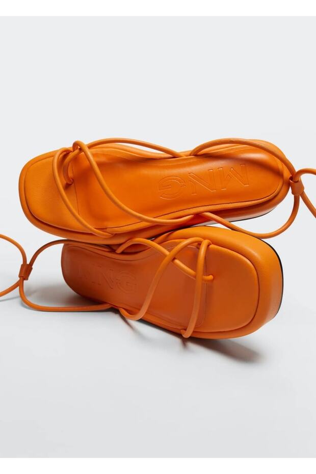 Platformlu Bantlı Sandalet - 5