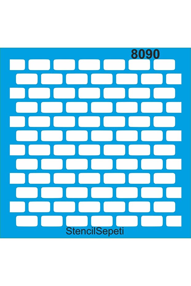 نمط الطوب - قالب رسم استنسل 30x30 سم