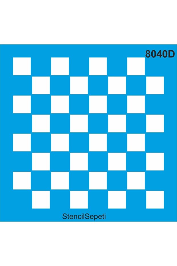 نمط الشطرنج - قالب رسم استنسل 30 × 30 سم