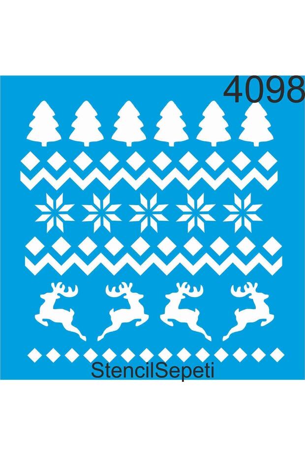 New Year - Stencil Painting Template 50x50cm