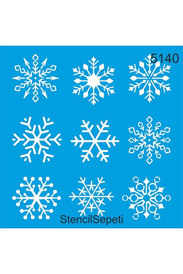 Snowflakes - Stencil Painting Template 50x50cm - No Refund!