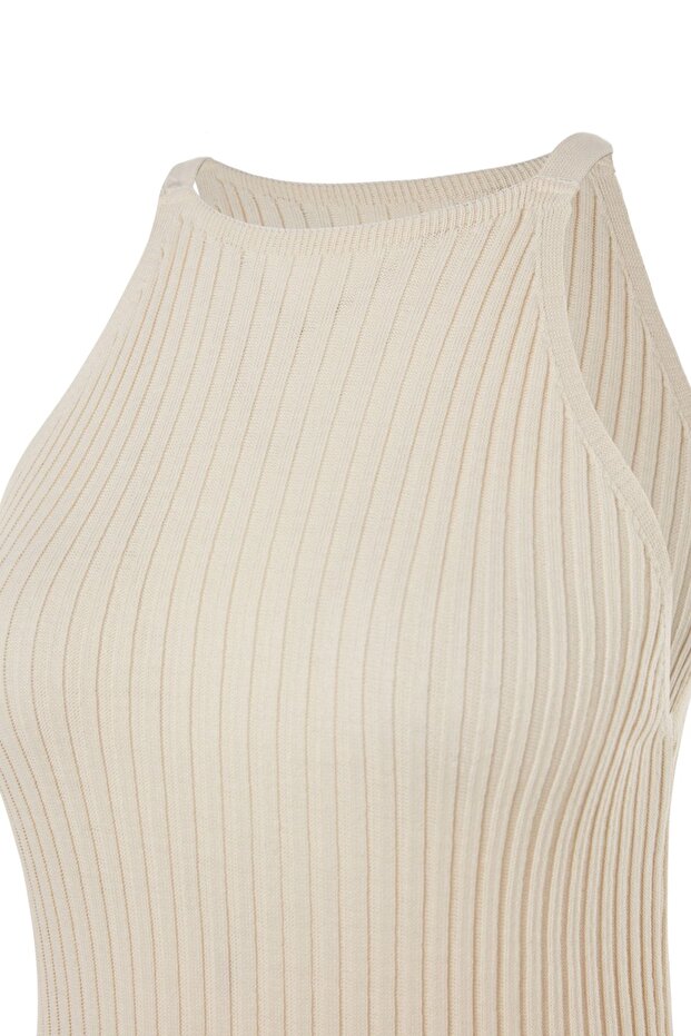 Πλεκτά Basic Stone Midi Φόρεμα - TWOSS23EL00738 - 7