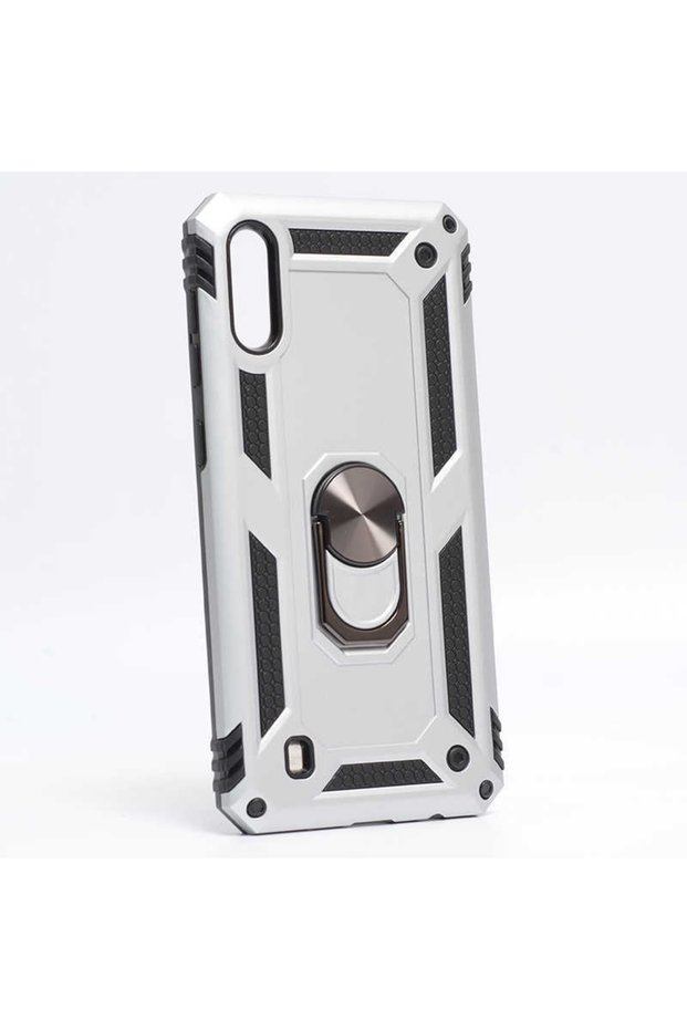 Samsung Galaxy M10 Case Zore Vega Tank Ring Stand Cover