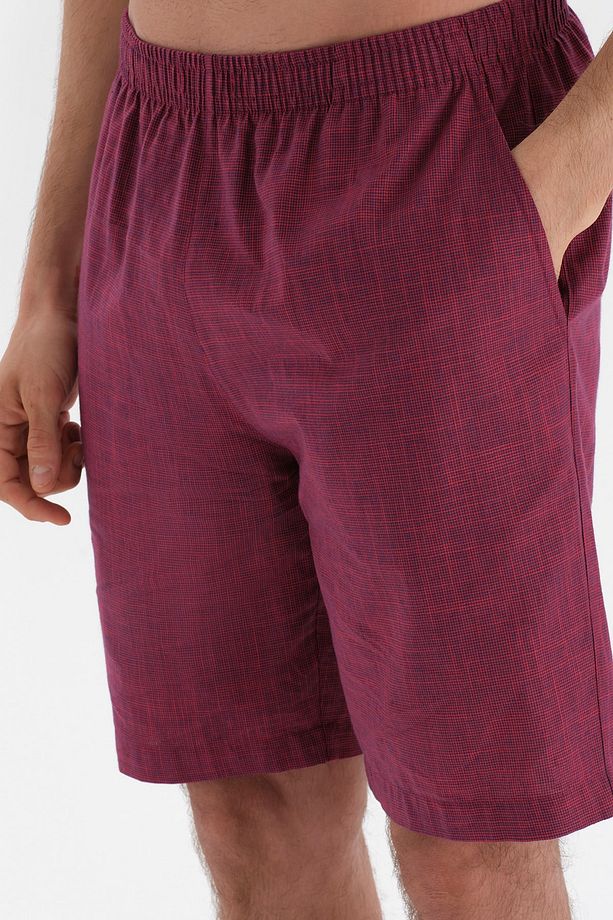 Lacivert Flamlı Nakış Detaylı Şort Pijama Takımı - 5