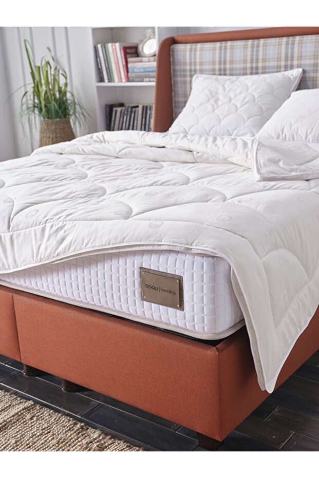 Pamuk Yorgan Beyaz - Tek King Size - 6