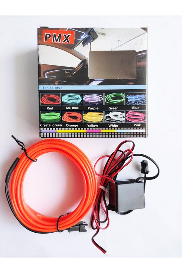2 Metre 12v Turuncu Ip Neon Ip Led Araç Içi Neon Led - 2