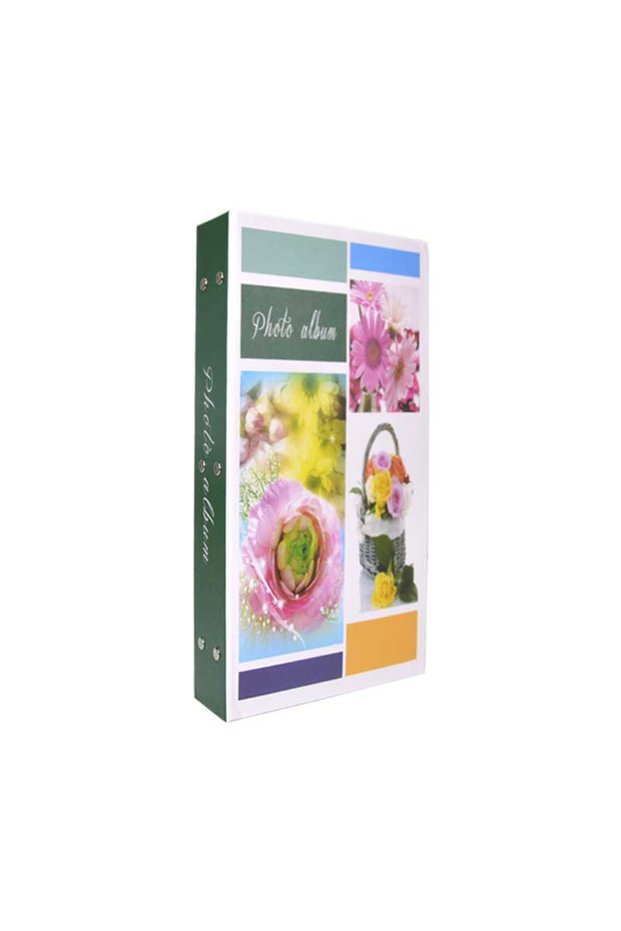 300-page 10x15cm Floral Print Navy Blue Photo Album