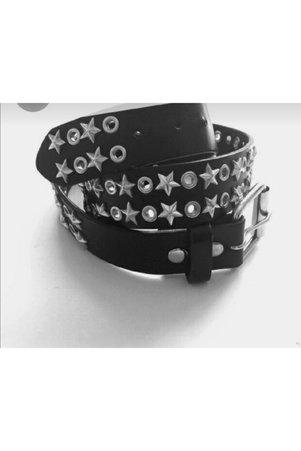 cowboy gothic punk metallica style studded belt