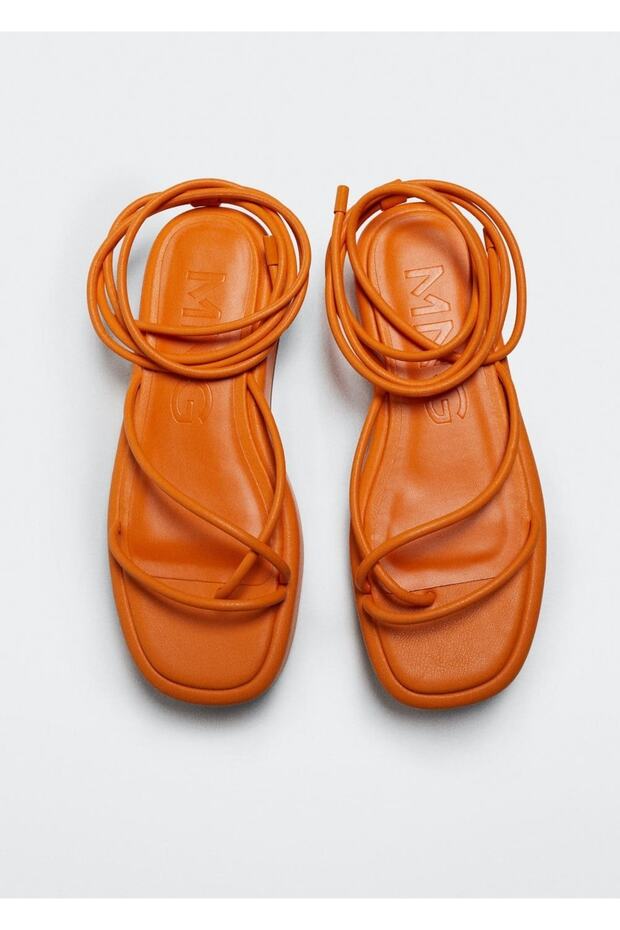 Platformlu Bantlı Sandalet - 6